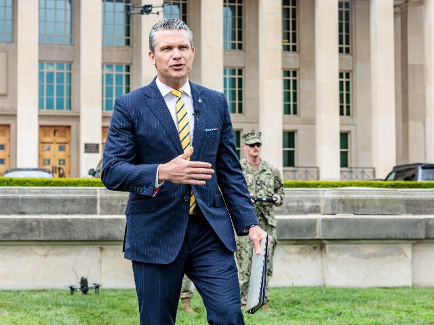 A promotional video released by U.S. Defense Secretary Pete Hegseth forecasting “drone