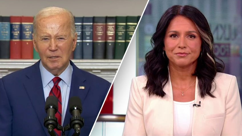 Joe Biden and Tulsi Gabbard split