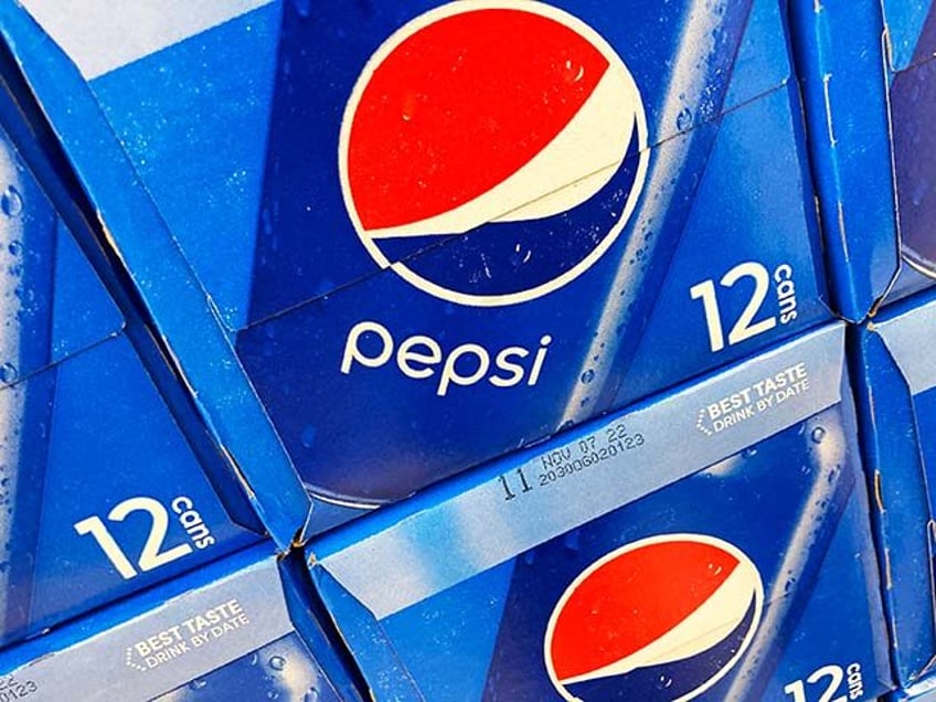 Boxes of Pepsi are displayed in a grocery store, Ill., Thursday, Feb. 10, 2022. PepsiCo re