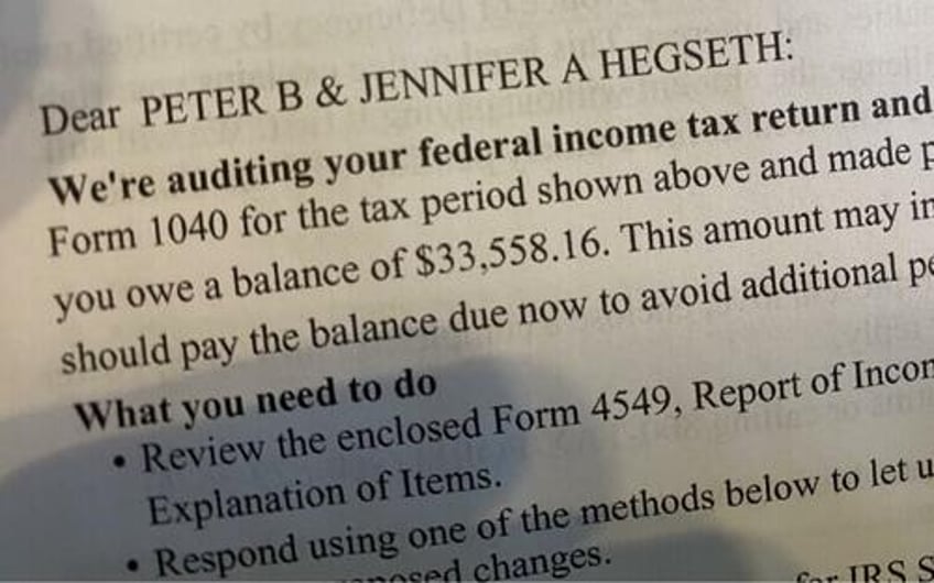 pete hegseth says bidens irs targeted him with total sham audit on their way out the door