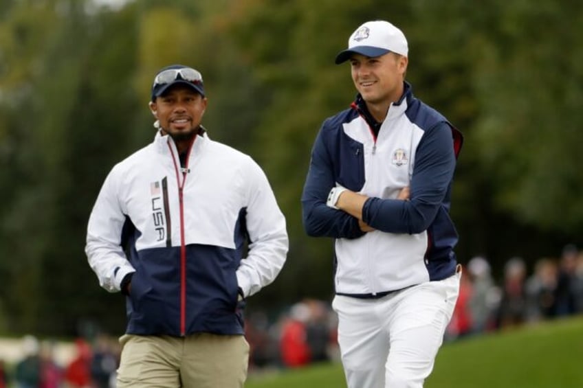 Tiger Woods, left, and Jordan Spieth are among the six US PGA Tour Policy Board members wh