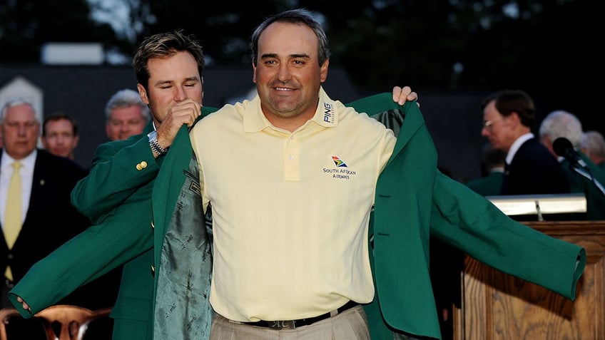 Angel Cabrera after winning Masters