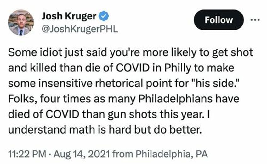 philadelphia journalist who mocked concern over violent crime in democrat cities shot dead in home