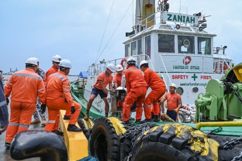 The coast guard has warned that if the entire cargo leaked it would be an 'environmental c