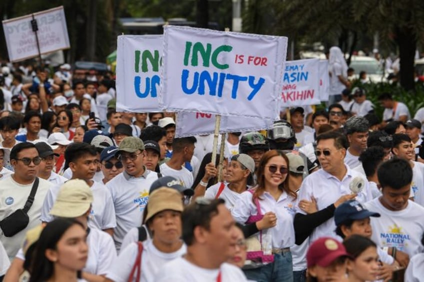 Police said more than a million members of an influential religious sect gathered in the P