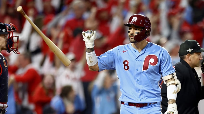 phillies upset braves in nlds again nick castellanos makes mlb history