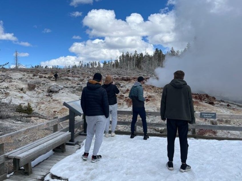 Yellowstone National Park--Steamboat Geyser