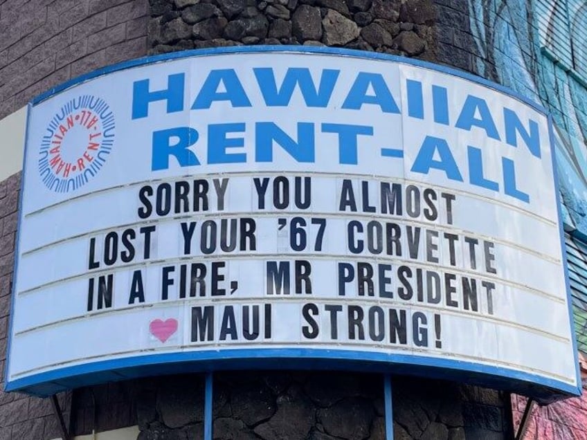 photo not always about you mr president hawaii sign chastises joe biden for kitchen fire comments