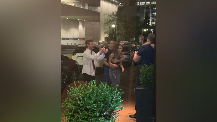 Karen Read and her attorney, Alan Jackson, arrive at a restaurant in Boston