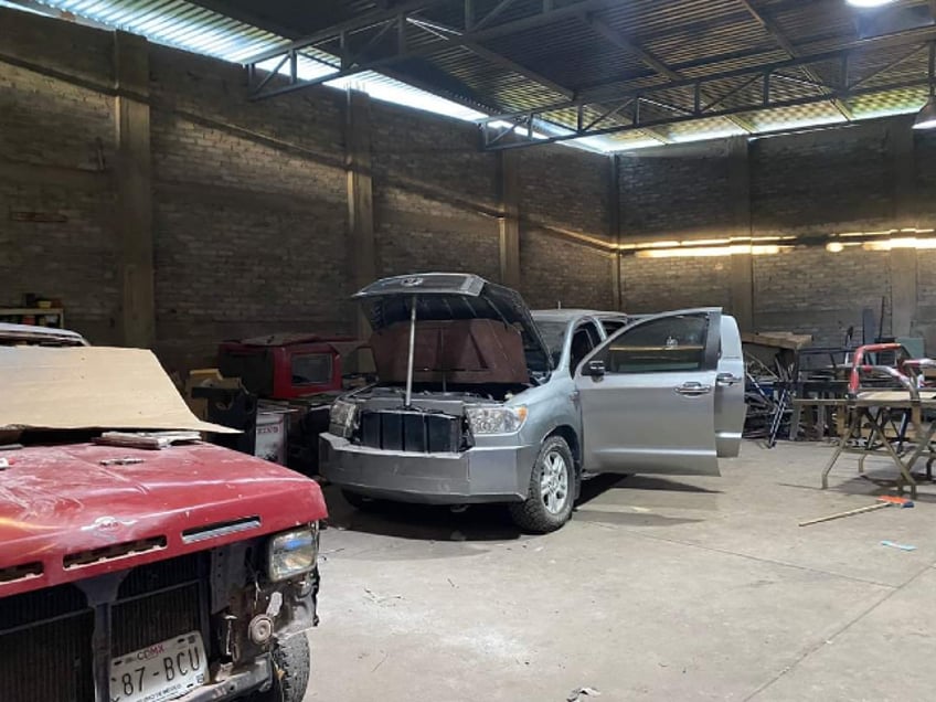 photos cartel manufacturing ieds armored vehicles in mexico