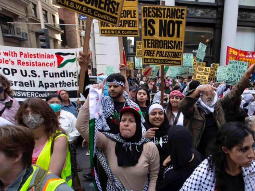 photos democratic socialists of america cheer palestinian terror in new york