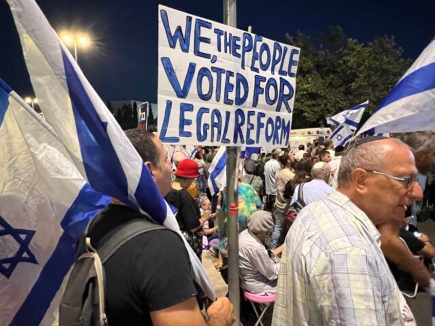 photos israelis rally for netanyahus judicial reforms