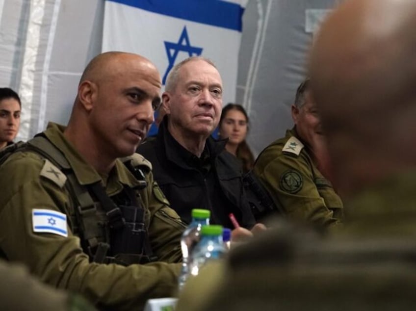 photos netanyahu visits troops in gaza gallant visits lebanon border