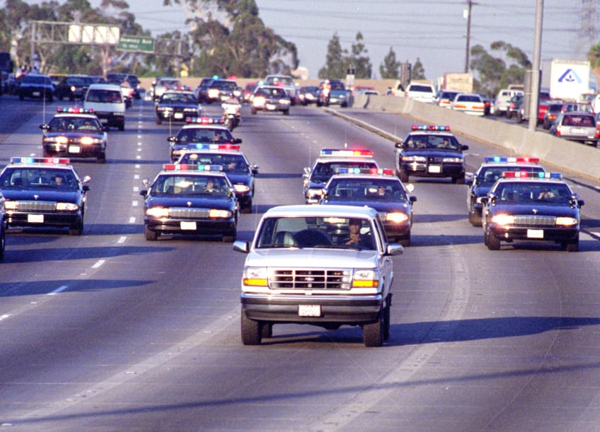 photos oj simpson and the white ford bronco remembering the worlds most famous police chase