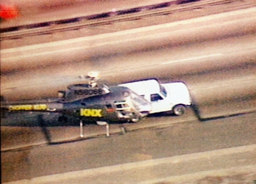 photos oj simpson and the white ford bronco remembering the worlds most famous police chase