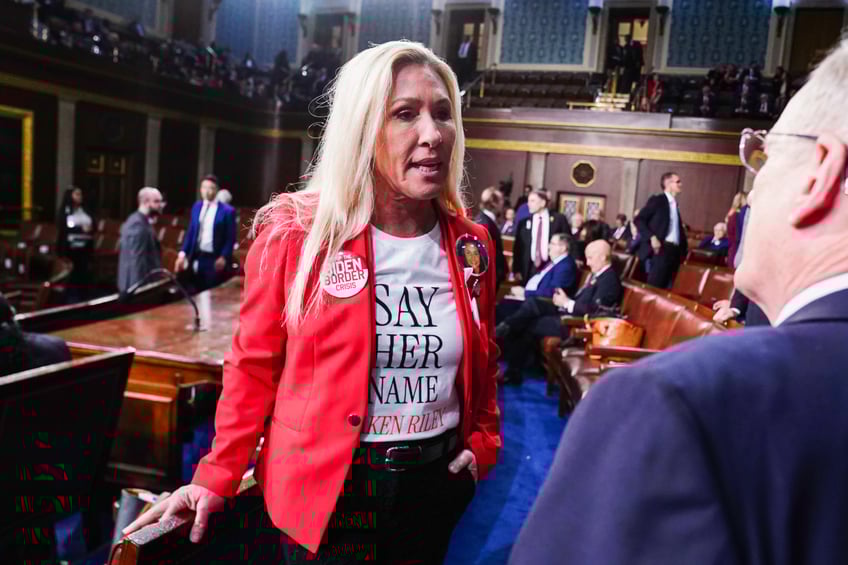 photos republicans wear pins honoring laken riley at joe bidens state of the union