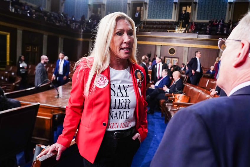 photos republicans wear pins honoring laken riley at joe bidens state of the union