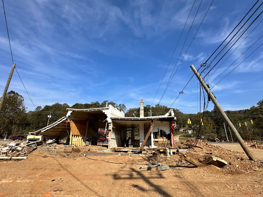 photos western north carolina town lies in ruins weeks after hurricane helene