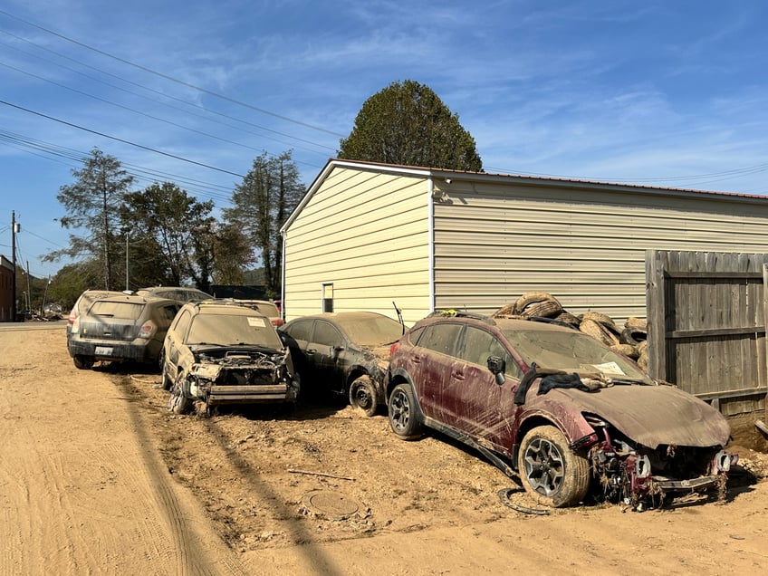 photos western north carolina town lies in ruins weeks after hurricane helene