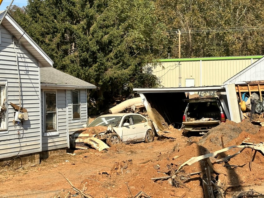 photos western north carolina town lies in ruins weeks after hurricane helene