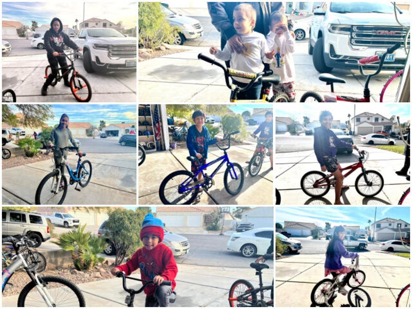 photos you brought light to our family nv man praised for 10 years of donating christmas bikes to children