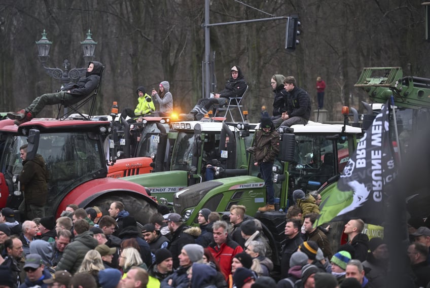 pictures farmers protest against german govt increasing taxes on agriculture