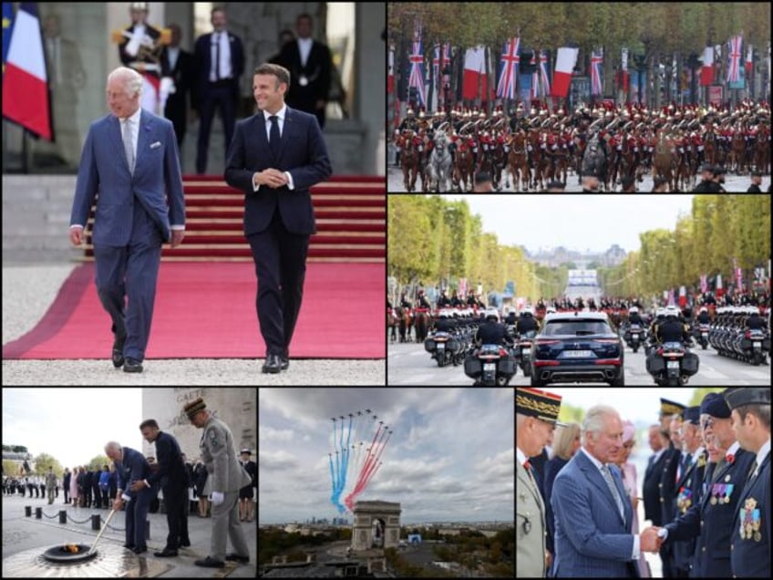 pictures paris rolls out red carpet for king charles iii on his first state visit to france