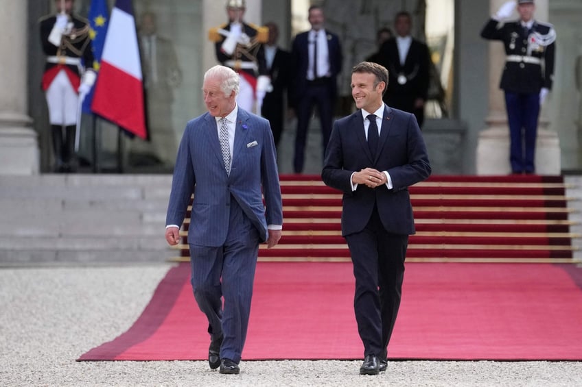 pictures paris rolls out red carpet for king charles iii on his first state visit to france