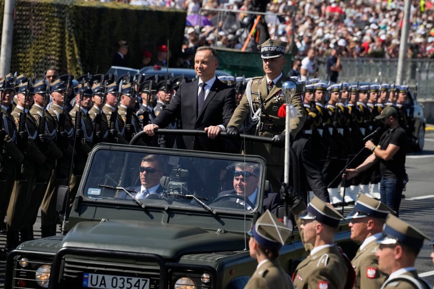 pictures poland vows to defend natos eastern border at army day parade