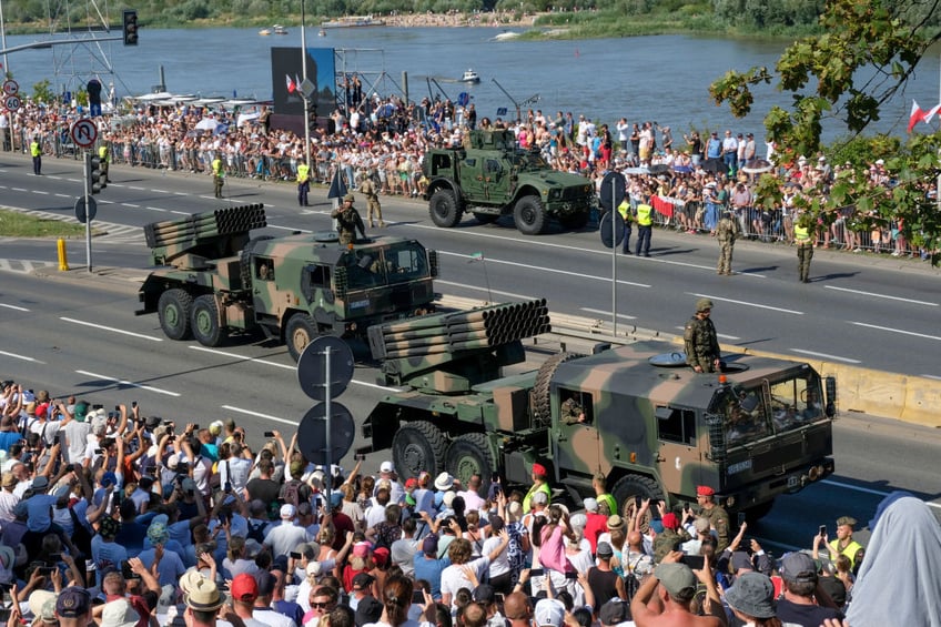 pictures poland vows to defend natos eastern border at army day parade