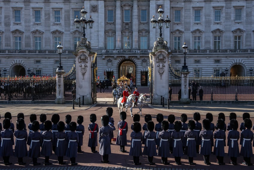 pictures pomp and circumstance as charles delivers first kings speech to parliament