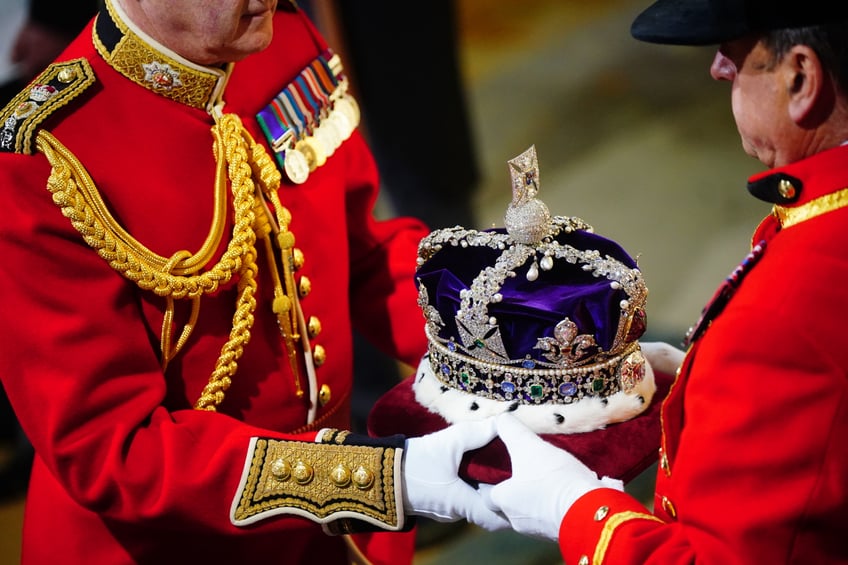 pictures pomp and circumstance as charles delivers first kings speech to parliament