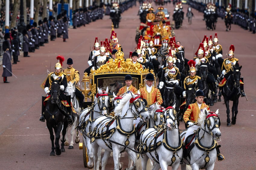 pictures pomp and circumstance as charles delivers first kings speech to parliament