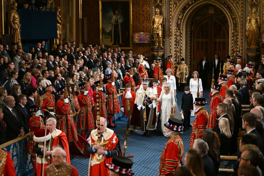 pictures pomp and circumstance as charles delivers first kings speech to parliament