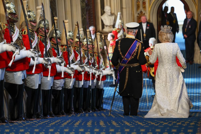 pictures pomp and circumstance as charles delivers first kings speech to parliament