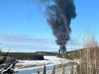 Pilot reported that plane carrying fuel caught on fire before fatal Alaska crash