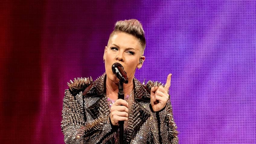 Pink performing