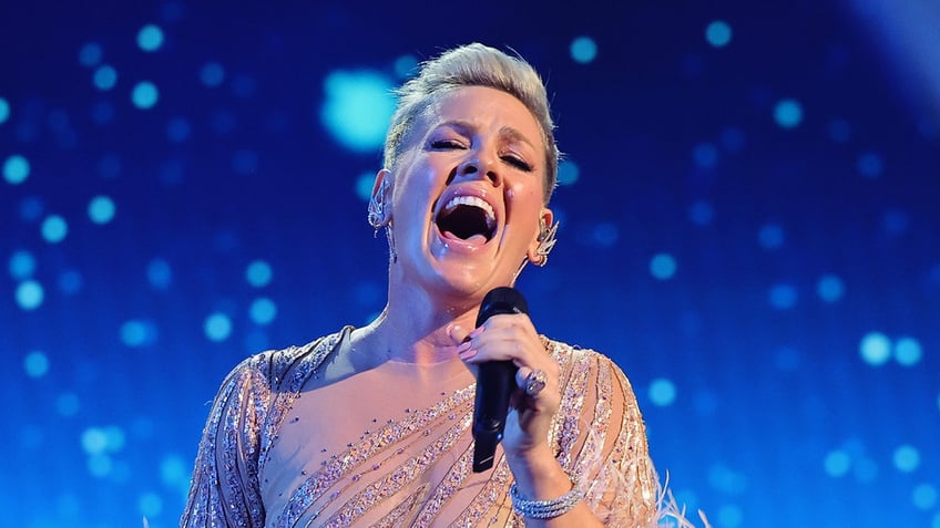 Pink singing