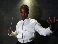 Pioneering black conductor melds opera with S.African dance music