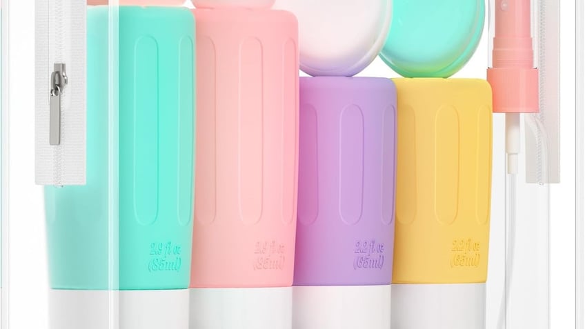 A set of leak-proof, TSA-approved travel bottles 
