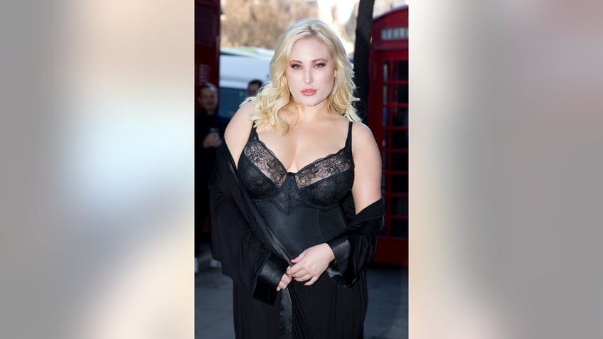 playboy model hayley hasselhoff says she wasnt glamorizing obesity with history making curvy cover