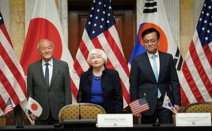 plaza accord lite japan korea get green light from yellen for fx intervention