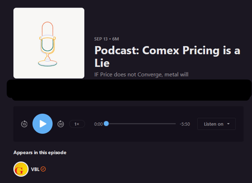 podcast comex pricing is a lie