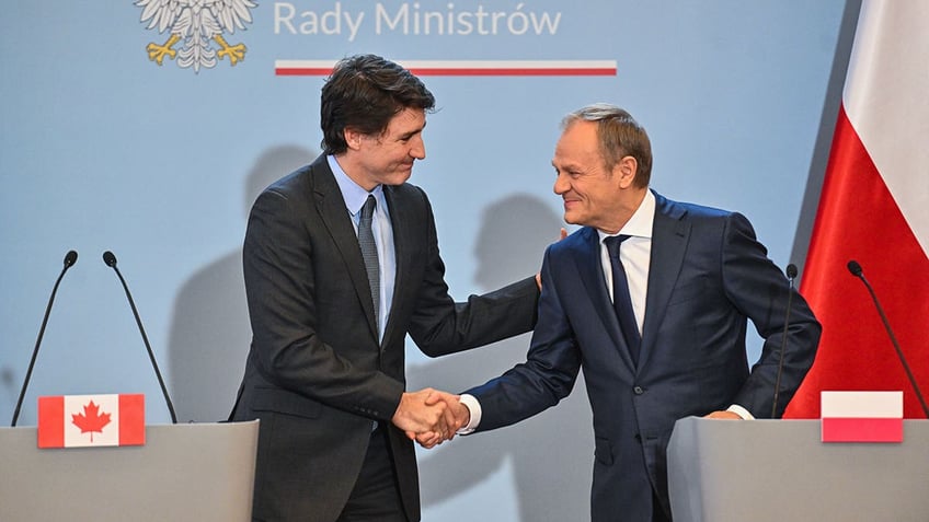 Donald Tusk and Justin Trudeau