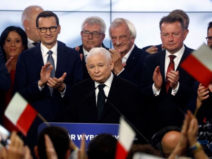 poland elections conservatives secure most votes but fall short of majority globalist tusk claims victory vows to form left wing coalition