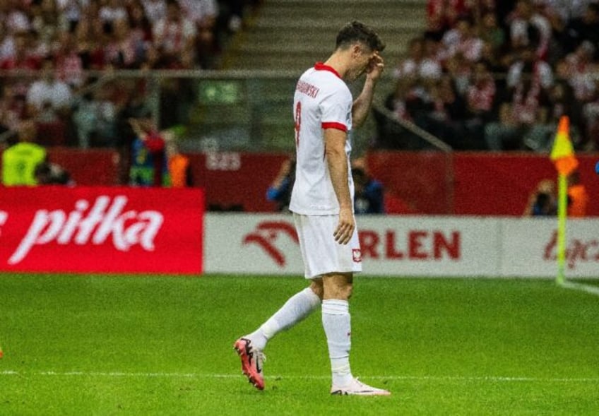 Robert Lewandowski had to leave the field in the first half against Turkey, his 150th inte