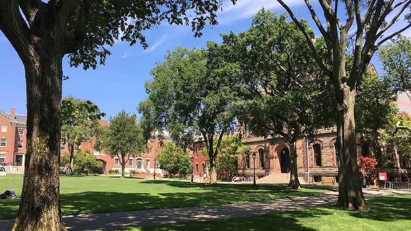 Sayles Hall on the campus of Brown University