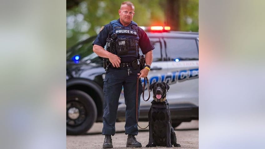 DeLand Police K-9 Midnight and handler Cpl. Damon Clark