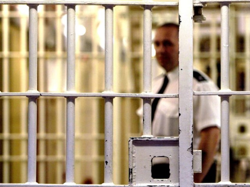 LONDON - MAY 19: (FILE PHOTO) A prison guard at HMP (Her Majesty's Prison) Pentonville sta