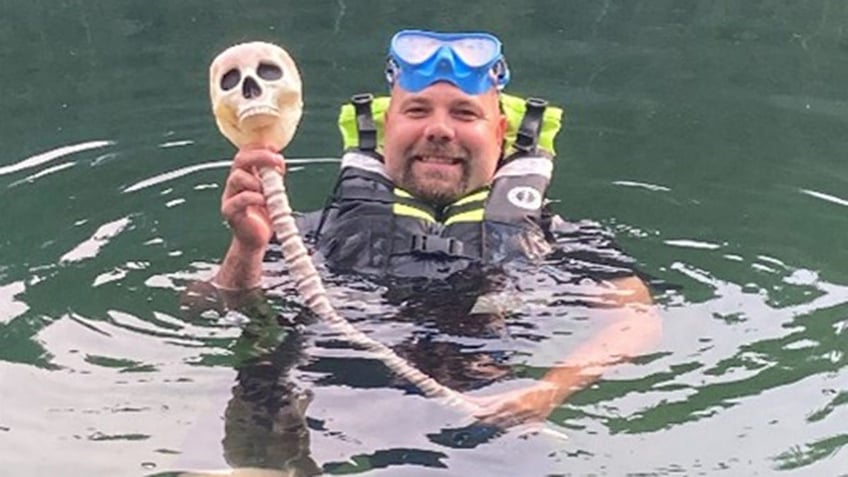 police looking for reported human remains find plastic skull beer bong instead trick or treat